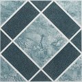 Achim Importing Co Achim Nexus Self Adhesive Vinyl Floor Tile 12in x 12in, Light/Dark Blue Diamond Pattern, 20 Pack FTVGM30320